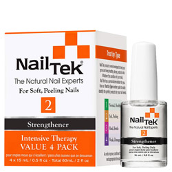 Nail Tek Strengthener 2 Intensive Therapy - For Soft, Peeling Nails 4piece