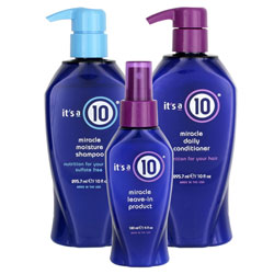 It's A 10 Miracle Moisture Shampoo, Conditioner & Leave-In Trio