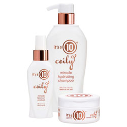 It's A 10 Coily Miracle Hydrating Shampoo, Mask & Leave-In Trio