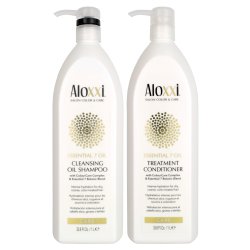 Aloxxi Essential 7 Oil Cleansing Oil Shampoo/Treatment Conditioner Duo