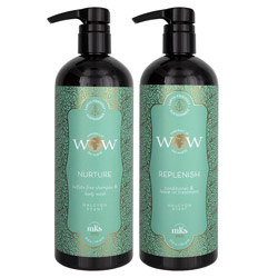 MKS Eco WOW Sulfate-Free Shampoo & Replenish Conditioner Duo - Halcyon - 25 oz