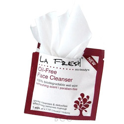 La Fresh Scented Oil-Free Face Cleanser Wipes Individual Packets