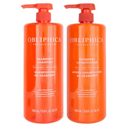 Obliphica Seaberry Shampoo & Conditioner Set - Fine to Medium