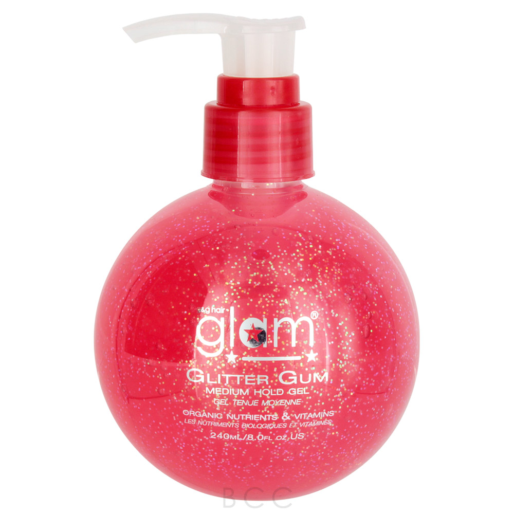 Glop & Glam Glitter Gum Medium Hold Gel 8 oz Beauty Care Choices