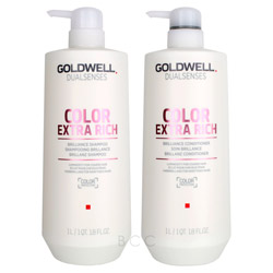 Goldwell Dualsenses Color Extra Rich Brilliance Shampoo & Conditioner Set - 33.8 oz