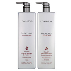 Lanza Healing ColorCare Silver Brightening Shampoo & Conditioner Set