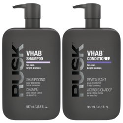 Rusk VHAB Shampoo & Conditioner Duo for Cool, Bright Blondes - 33.8 oz