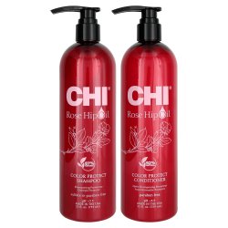 CHI Rose Hip Oil Color Nurture Protecting Shampoo & Conditioner Duo - 25 oz