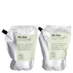 AG Care Curl Fresh Shampoo and Conditioner Set - 33.8 oz Refill