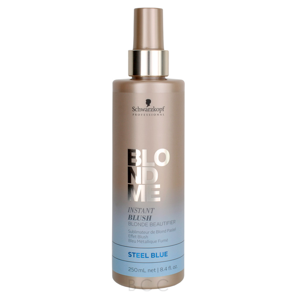 Schwarzkopf blondme instant blush blonde beautifier 8.4 oz Schwarzkopf BlondMe Instant Blush Blonde Beautifier 8.4 oz - Steel Blue