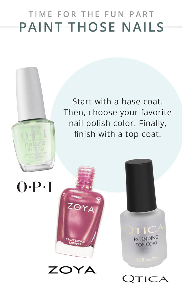 Time for the Fun Part - Paint Those Nails: Base Coats, Nail Polishes, and Top Coats