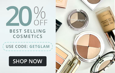 20% Off Cosmetics | Use Code: GETGLAM