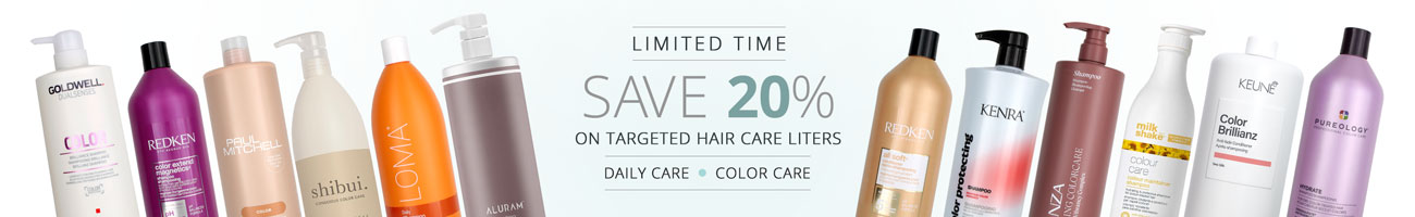 20% off | Daily & Color Care Liters