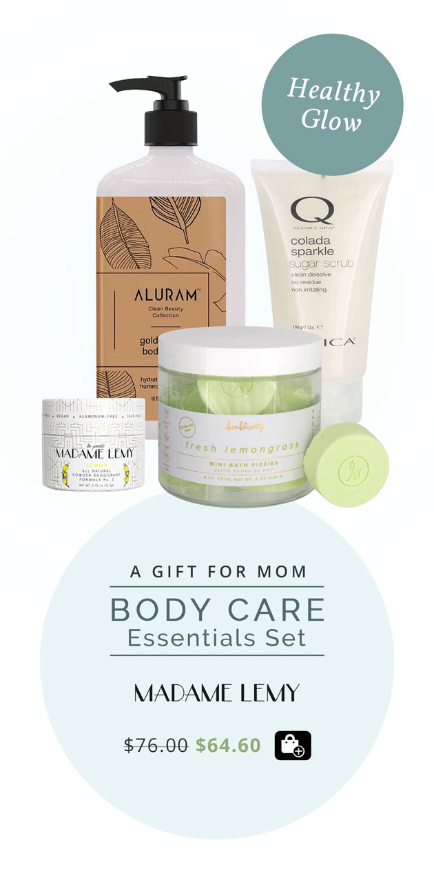 A Gift for Mom: Body Care Essentials Set - Healthy Glow, Reg. $76 | Sale $64.60
