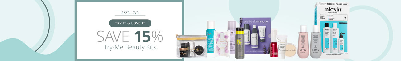 Save 15% Try-Me Beauty Kits