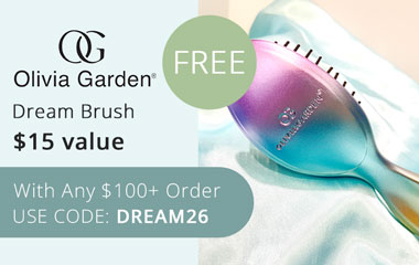 A Free Olivia Garden Dream Brush with your purchase