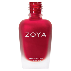 Zoya Matte Velvet - Amal Classic Crimson Red (ZP816 765011032937) photo