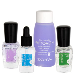 Zoya Mini Color Lock System Try Me Kit 4 piece (ZTCLSOR 765011980122) photo