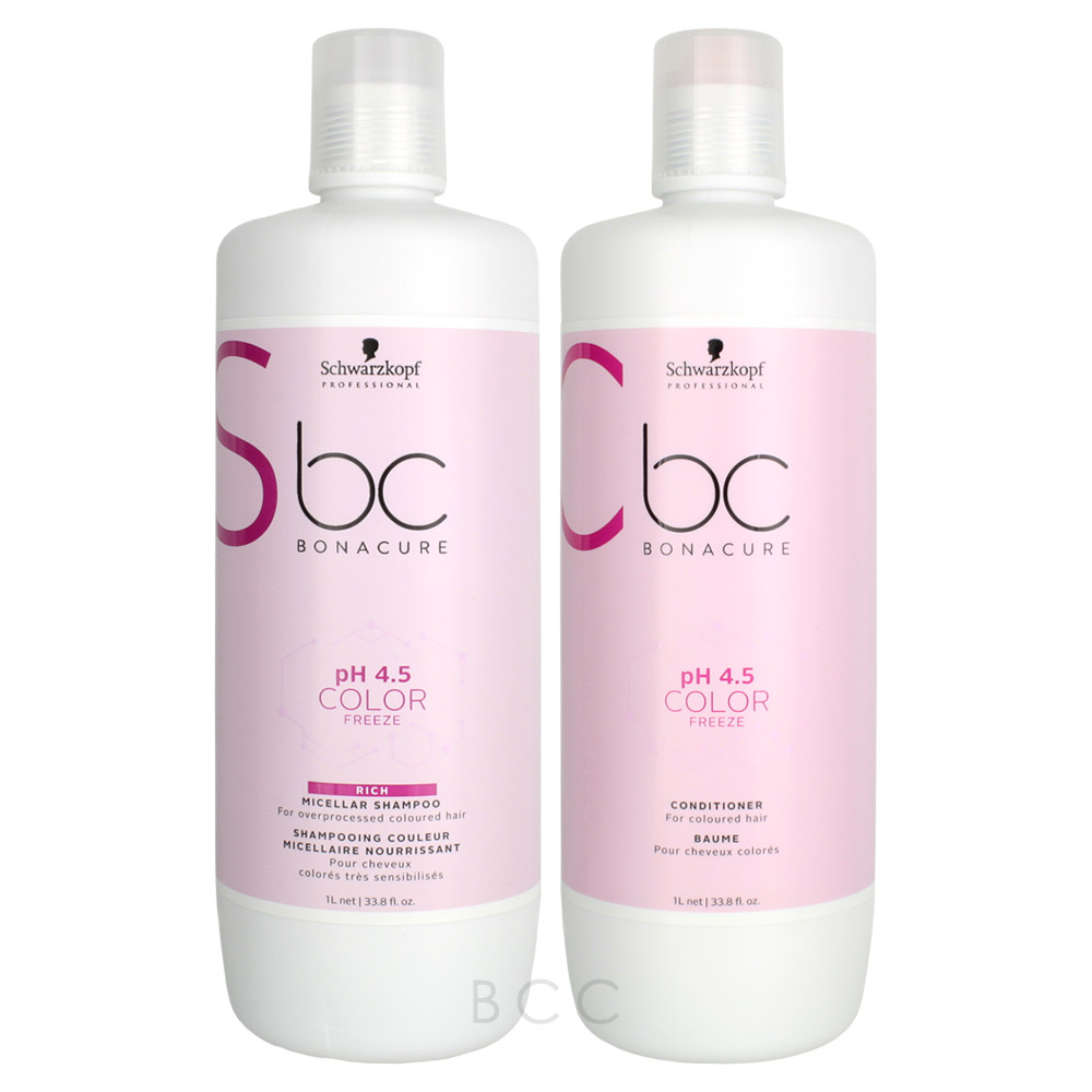 Rally Ga terug Verlichten Schwarzkopf BC Bonacure pH 4.5 Color Freeze Shampoo & Conditioner Set |  Beauty Care Choices