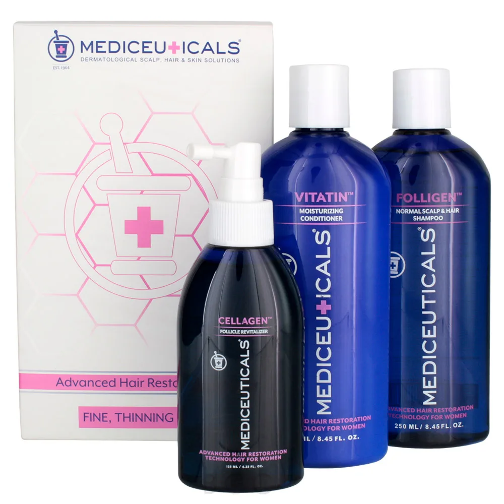 Alopecia Gel 4パック MEDIceuticals Women's Advanced Hair Restoration Kit for Fine
