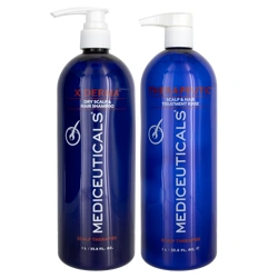 MEDIceuticals X-Derma Dry Scalp & Hair Shampoo & Therapeutic Scalp & Hair Treatment Rinse Duo