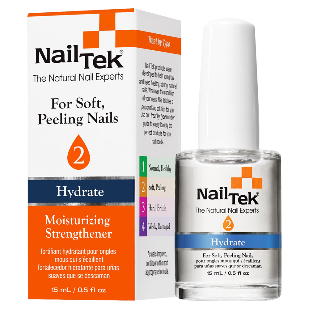 Nail Tek Hydrate 2 Moisturizing Strengthener For Soft, Peeling Nails