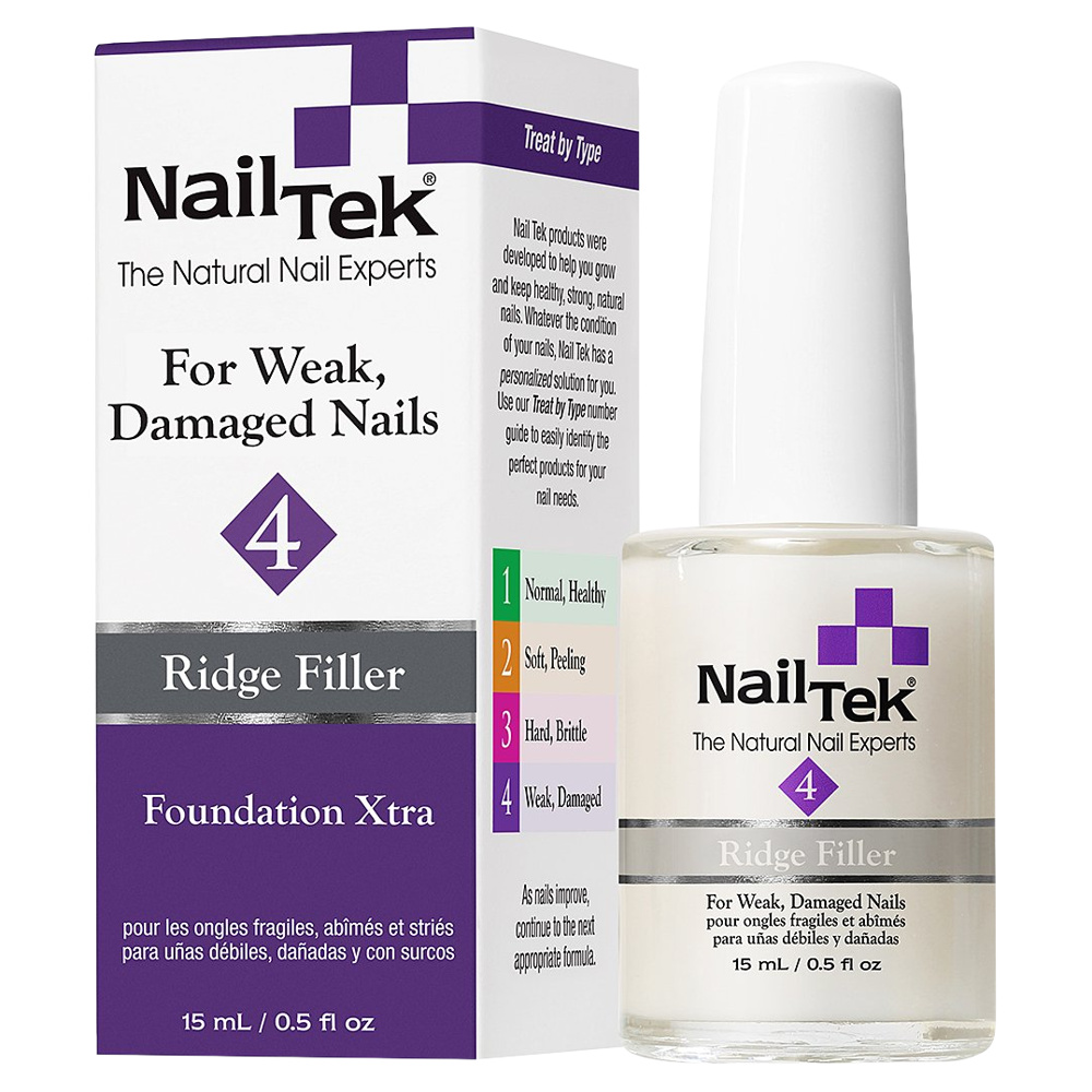 Nail Tek Ridge Filler 4 Foundation Xtra For Weak, Damaged Nails