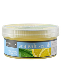 Cuccio Naturale White Limetta & Aloe Vera Sea Salt Scrub 19.5 oz (720353 012443334000) photo