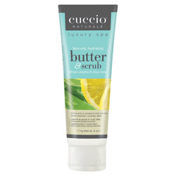 Cuccio Naturale White Limetta & Aloe Vera Butter & Scrub 4 oz (720427 012443338701) photo