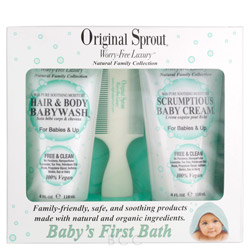 Original Sprout Baby's First Bath Kit 3 piece (007-BFB-003-PCS 180551000473) photo