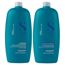 Alfaparf Semi di Lino Curls Enhancing Low Shampoo & Conditioner Set - 33.8 oz