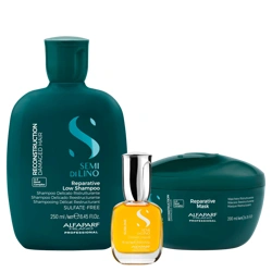 Alfaparf Semi di Lino Reconstruction Hair Repair Essentials Set