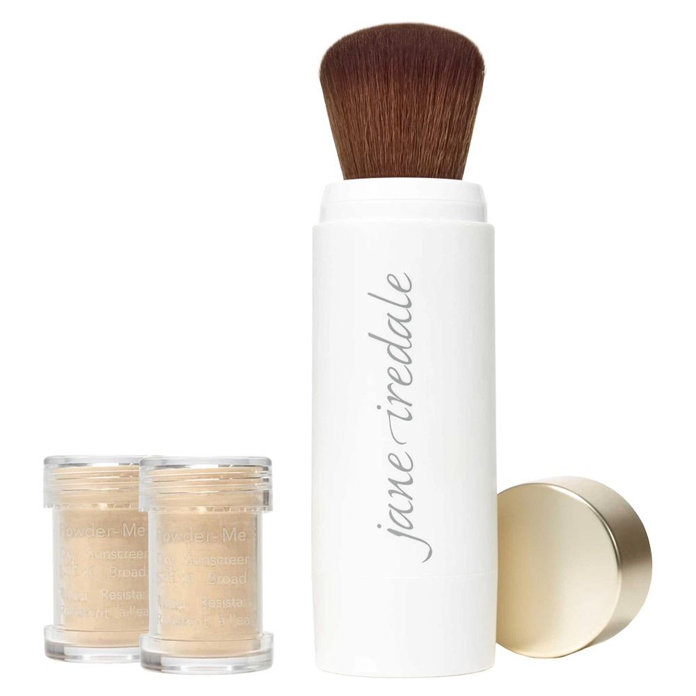 Jane Iredale PowderMe SPF 30 Dry Sunscreen Refillable Brush Beauty Care Choices
