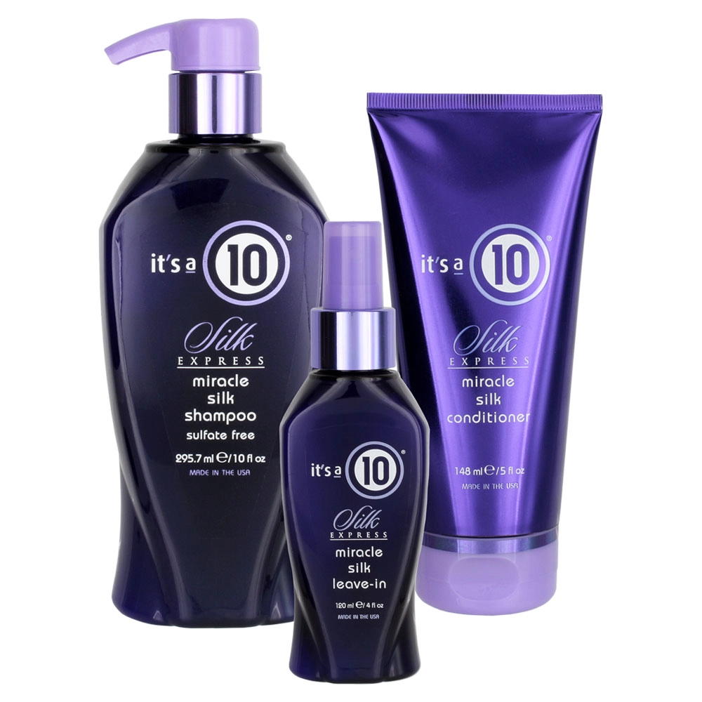 It's A 10 Silk Express Miracle Shampoo, Conditioner & Leave-In