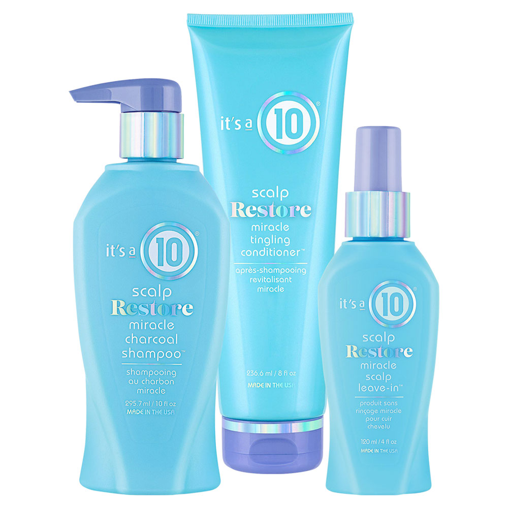 It's A 10 Scalp Restore Miracle Shampoo, Conditioner & LeaveIn Trio