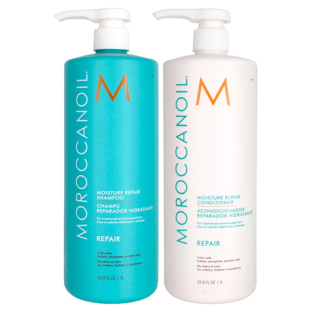 Hemmelighed landing Justerbar Moroccanoil Moisture Repair Liter Duo | Beauty Care Choices