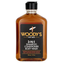 Woodys 3-in-1 Shampoo, Conditioner & Body Wash 12 oz (471149 672153908740) photo