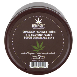 Earthly Body Hemp Seed 3-in-1 Massage Candle Guavalava (HSC068 879959008463) photo