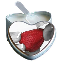 Earthly Body Edible Massage Heart Candle Strawberry (HSCK003 879959001914) photo
