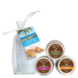 Earthly Body Massage Candle Trio - 3 in 1 Massage Candle 3 piece (HST300 879959002270) photo