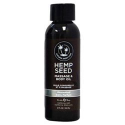 Earthly Body Hemp Seed Massage & Body Oil Unscented (MAS208 879959004601) photo