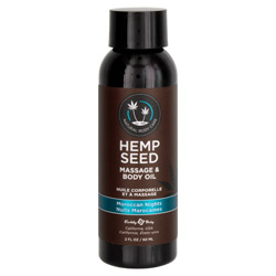 Earthly Body Hemp Seed Massage & Body Oil Moroccan Nights (MAS275 879959004540) photo