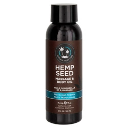 Earthly Body Hemp Seed Massage & Body Oil 2oz