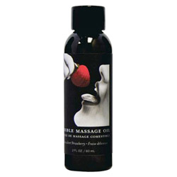Earthly Body Edible Massage Oil Succulent Strawberry (MSE203 879959004397) photo