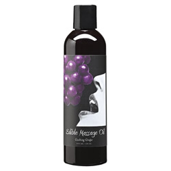 Earthly Body Edible Massage Oil  - Gushing Grape