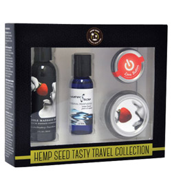 Earthly Body Hemp Seed Tasty Travel Collection - Strawberry