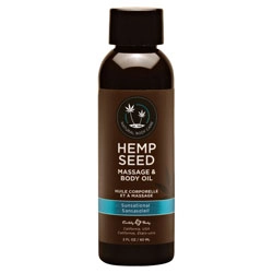 Earthly Body Hemp Seed Massage & Body Oil 2oz