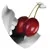 Earthly Body Edible Massage Heart Candle Cherry