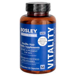 Bosley Professional Strength Healthy Hair Vitality Supplement for Men 60 capsules (311236 852665002925) photo