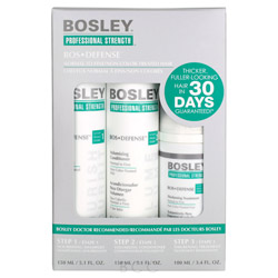 Bosley Professional Strength Bos Defense Starter Pack for Non Color-Treated Hair 3 piece (311033 852665002727) photo